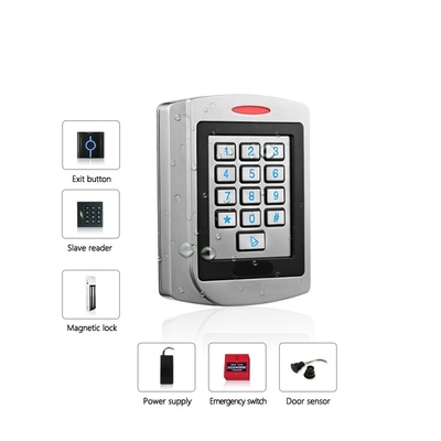 PIN Code and RFID Card Access Control Reader Metal Cover with IP68 Waterproof and Anti-vandal Features